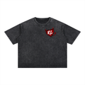 Unisex I took the Risky Mineral Wash Boxy Cotton T-Shirt