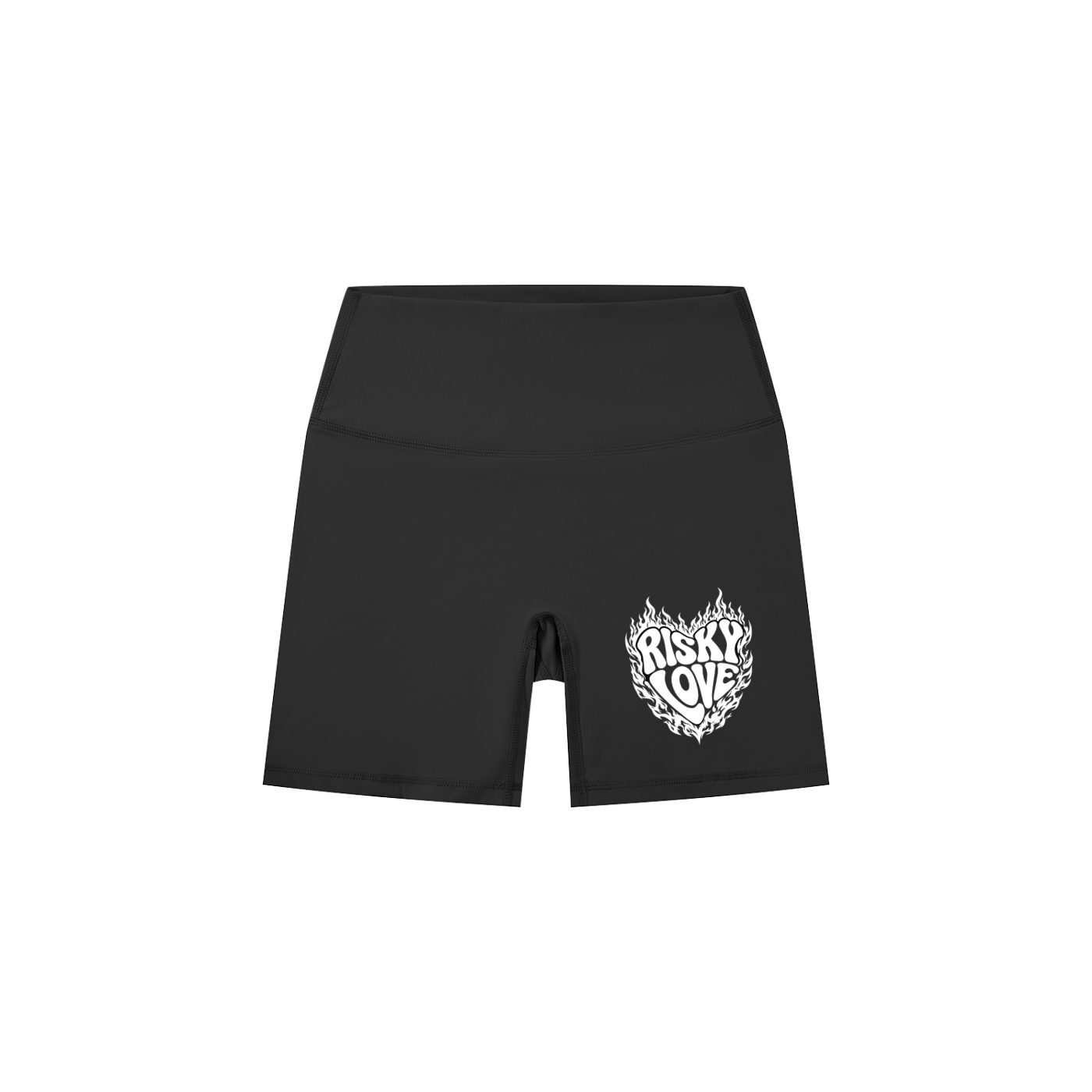 Heart Risky Love Women's High-Waisted Biker Shorts