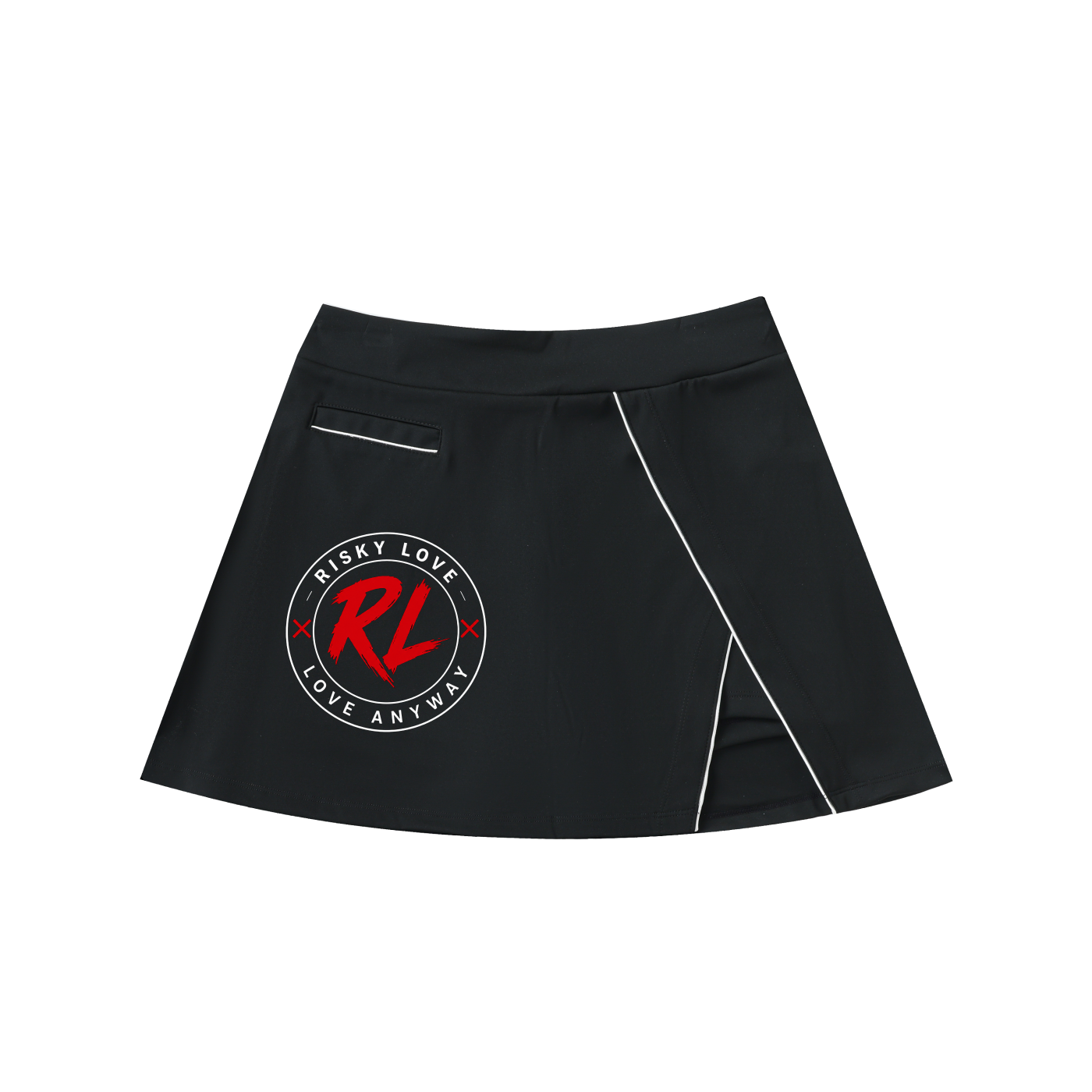 Women Love Anyways High-Waist Pocketed A-Line Skirt
