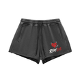 Women's Risky Love Heart Tail Always Snow Washed Raw Edge Drawstring Shorts