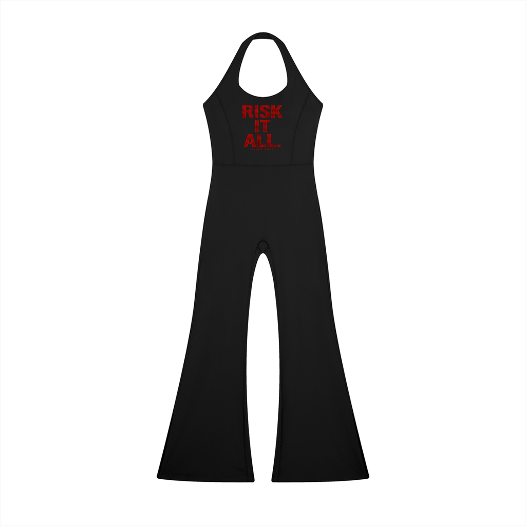 Women’s Risk It All Halter Flared Jumpsuit