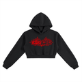Womens Risky Love Essential Cropped Hoodie