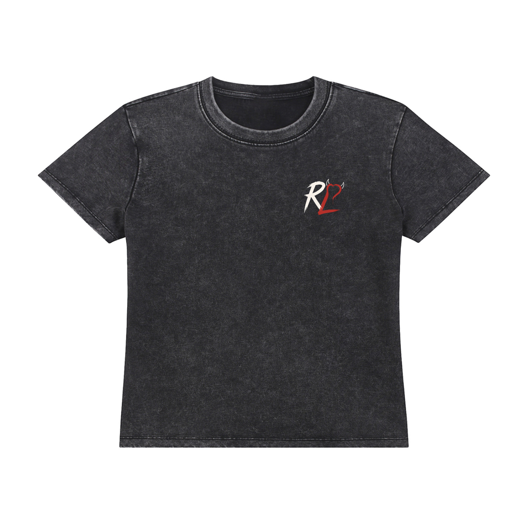Womens I Took the Risk Vintage Wash Drop Shoulder T-shirt