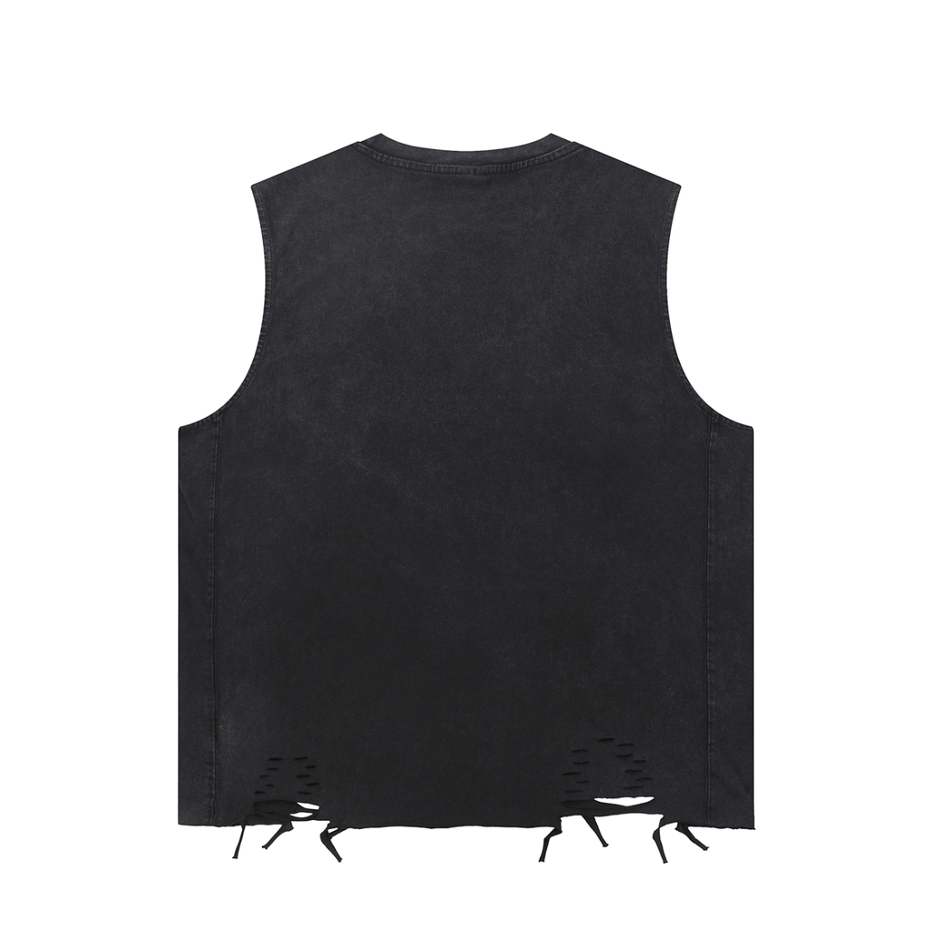 Men's I Swiped Right Snow Washed Raw-Hem Tank Top