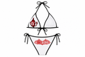Women's Risky Love Heart Tail Bikini Swimsuit