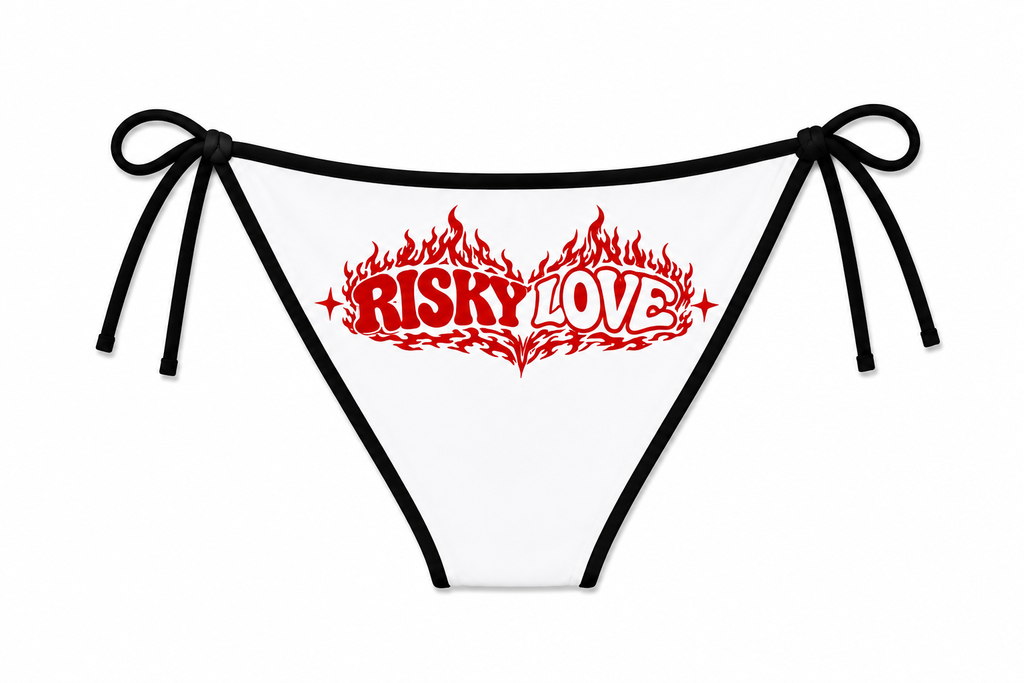 Women's Risky Love Heart Tail Bikini Swimsuit