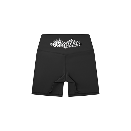 Heart Risky Love Women's High-Waisted Biker Shorts