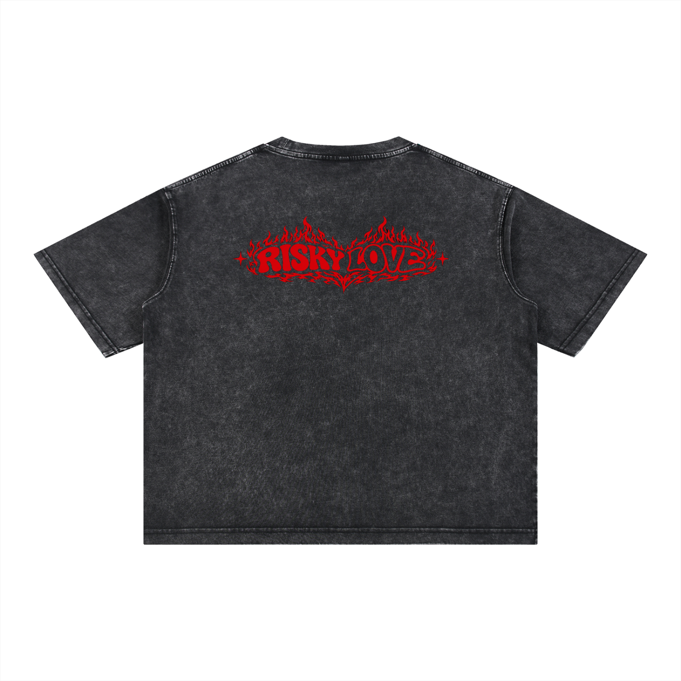 Unisex Love Anyways Mineral Wash Boxy Cotton T-Shirt