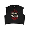 Emotionally Reckless Heart Tail Combo French Terry Boxy Tank Top