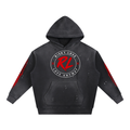 RL Vintage Washed Frayed Fleece Hoodie