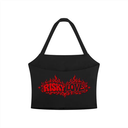 Love Anyways Women's Halter Crop Sports Bra