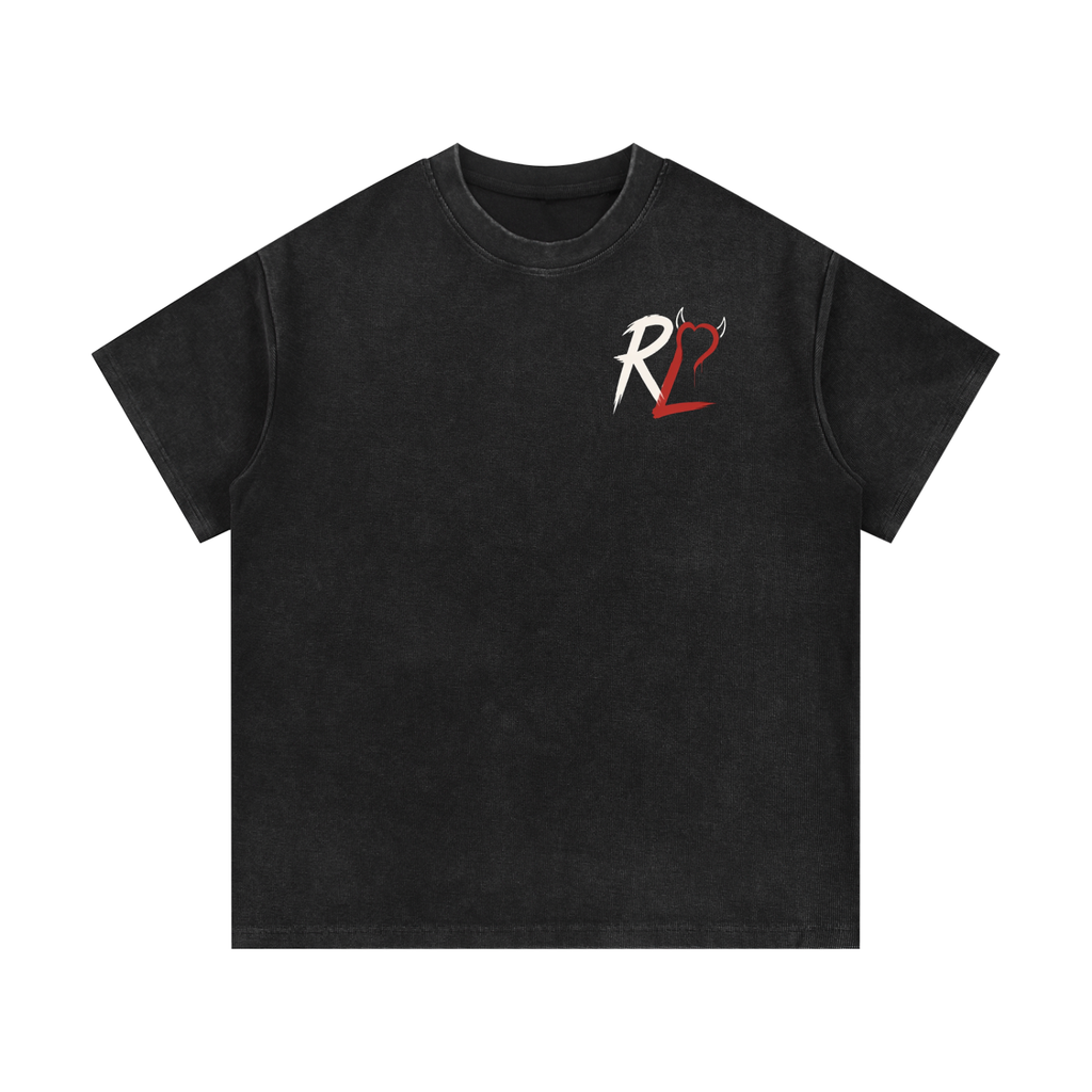 Men's I Am the Risk Mineral Wash Waffle Knit T-Shirt