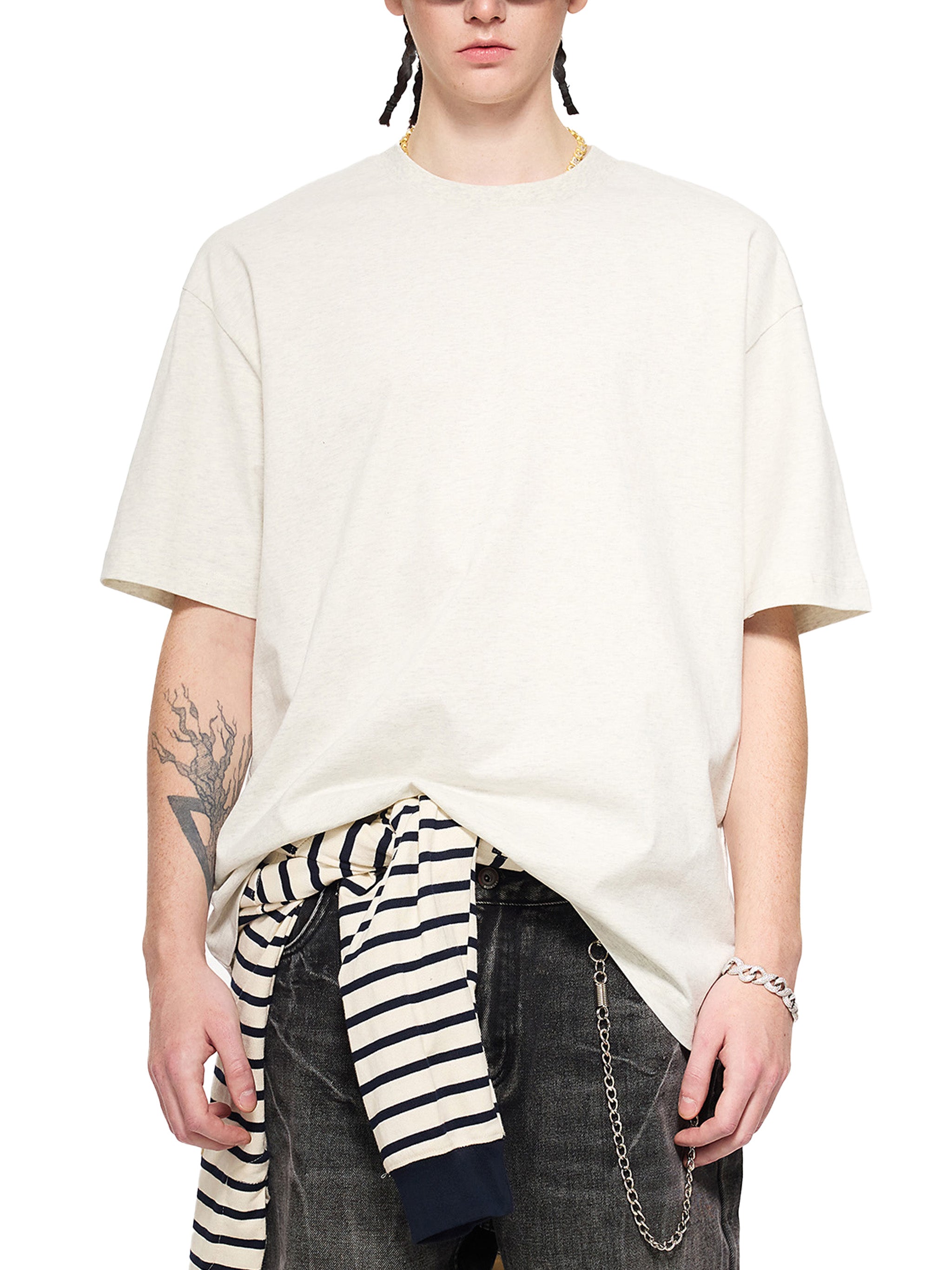 Risky Love Heart Tail Combo Unisex Sueded Cotton T-Shirt