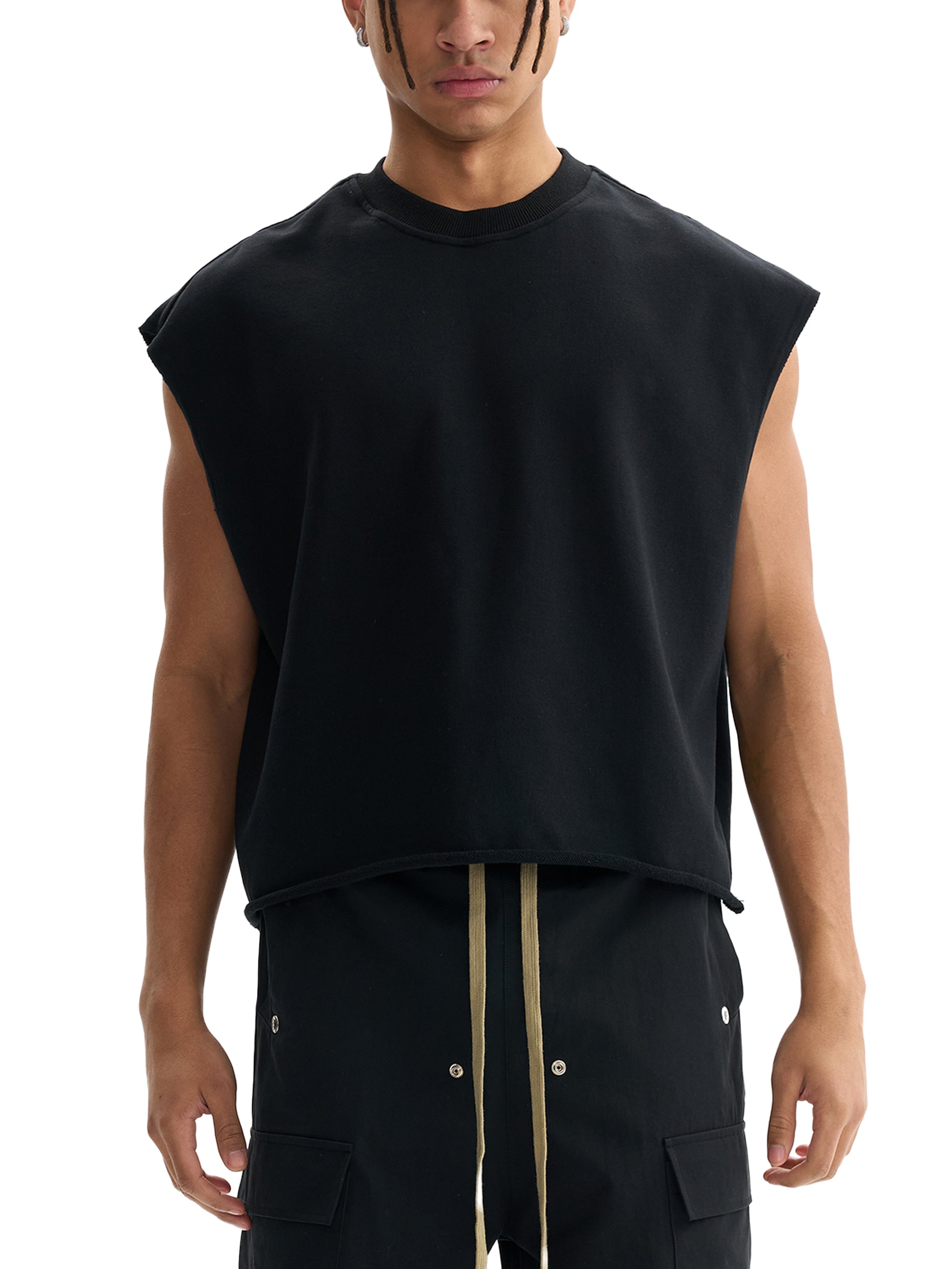 Emotionally Reckless Heart Tail Combo French Terry Boxy Tank Top