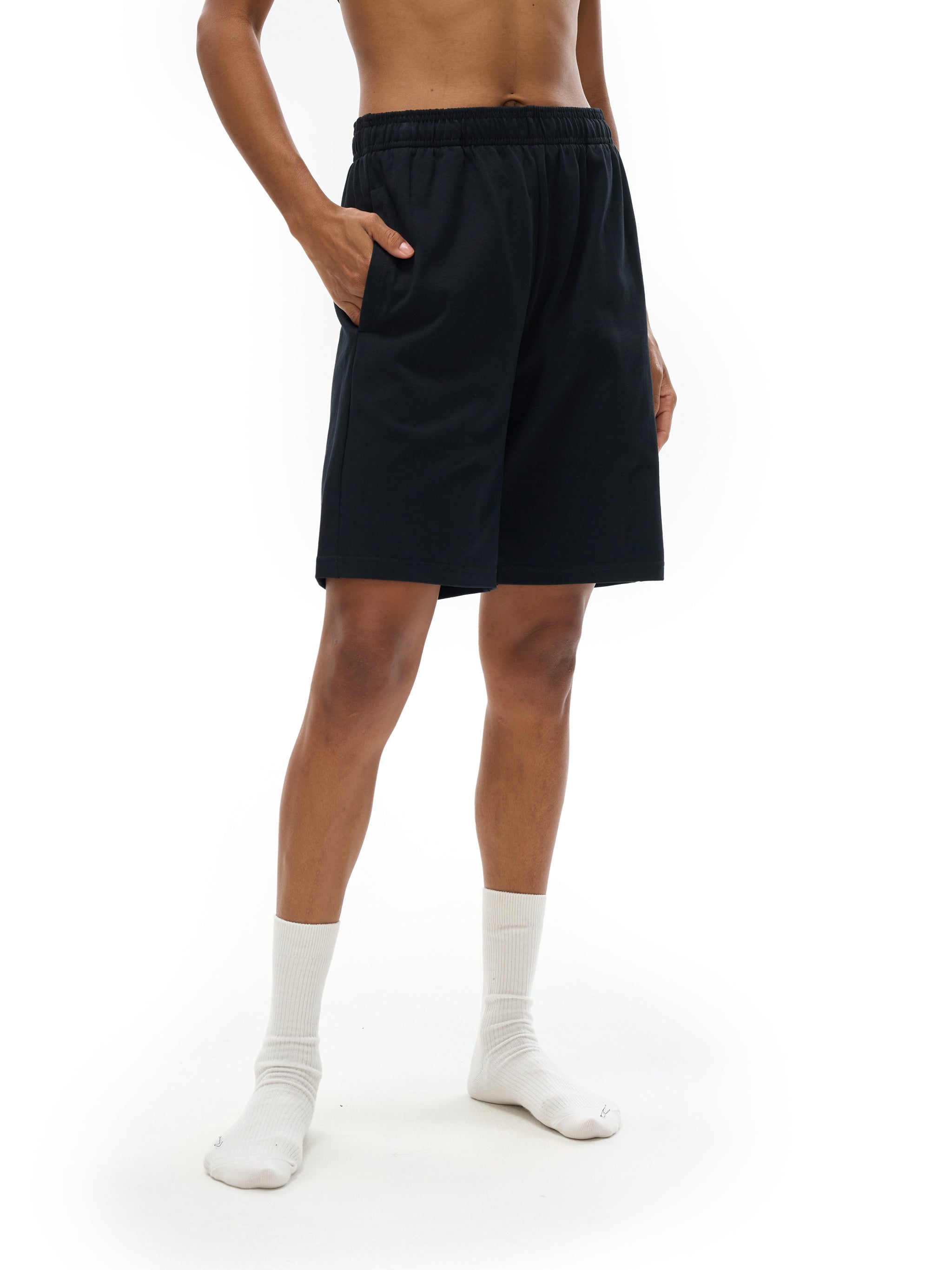 Unisex Risky Love Heart Tail Essential Heavyweight Cotton Shorts