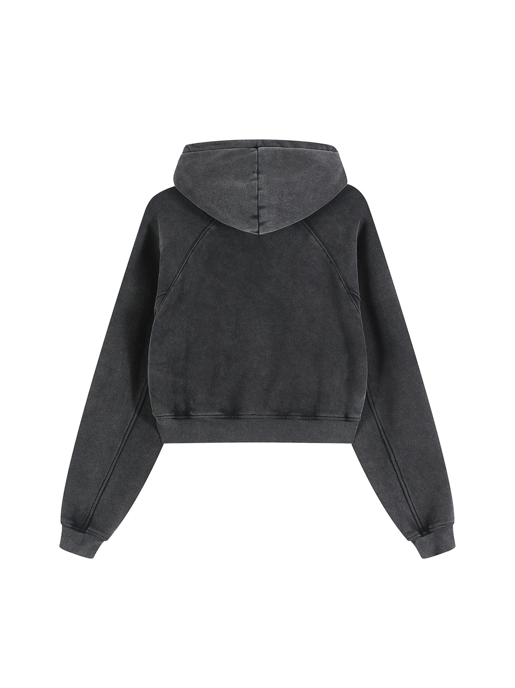 Women's Risky Love Tail Combo Snow Washed Cropped Hoodie