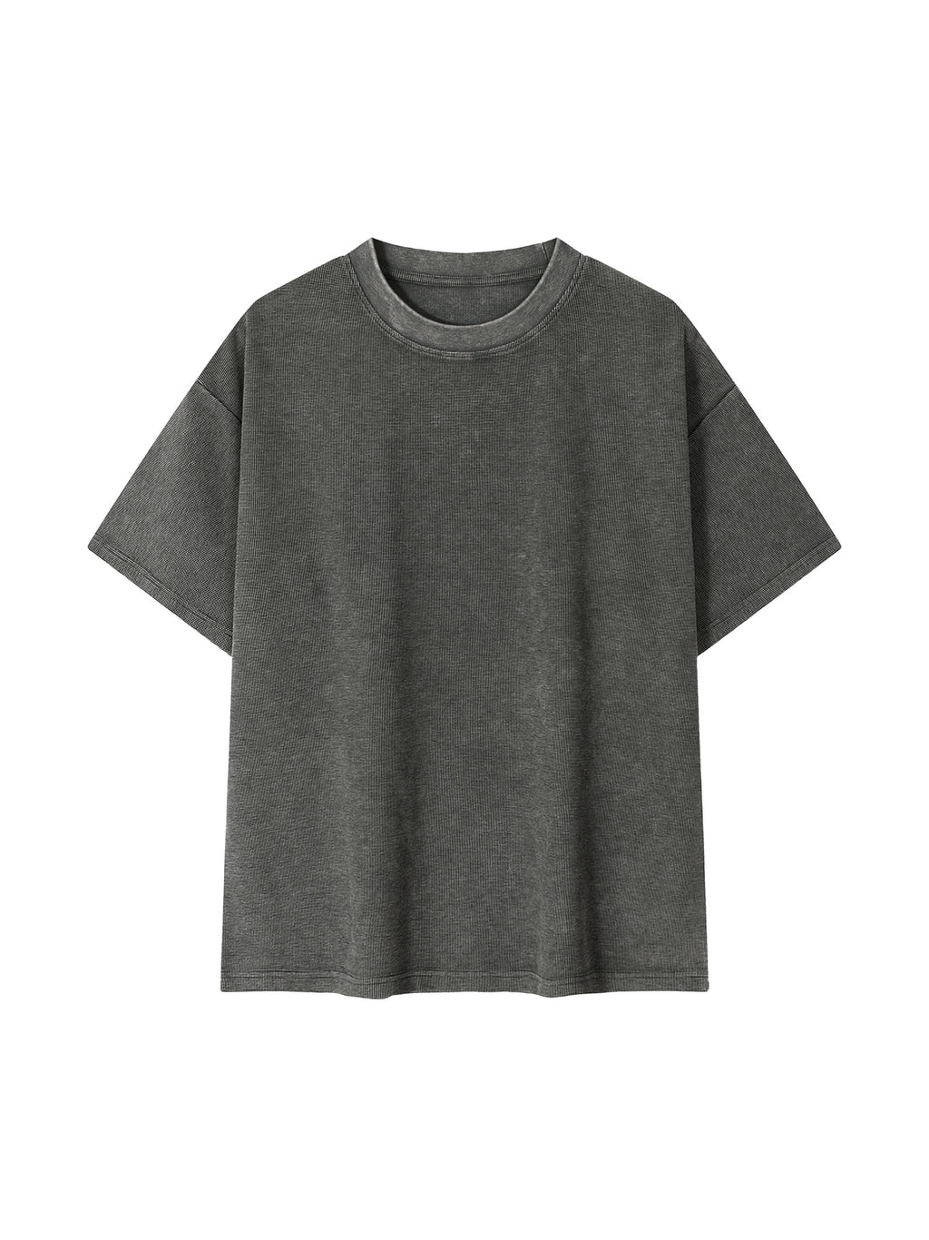 Risk It All Heart Tail Combo Mineral Wash Waffle Knit T-Shirt