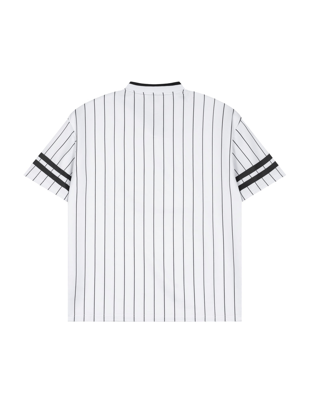 Risky Love Heart Flamed Unisex Striped Loose V-Neck T-Shirt