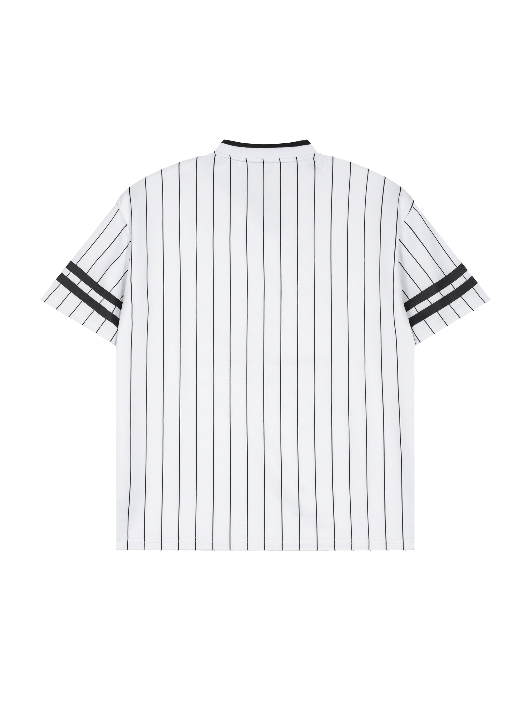 Risky Love Heart Flamed Unisex Striped Loose V-Neck T-Shirt