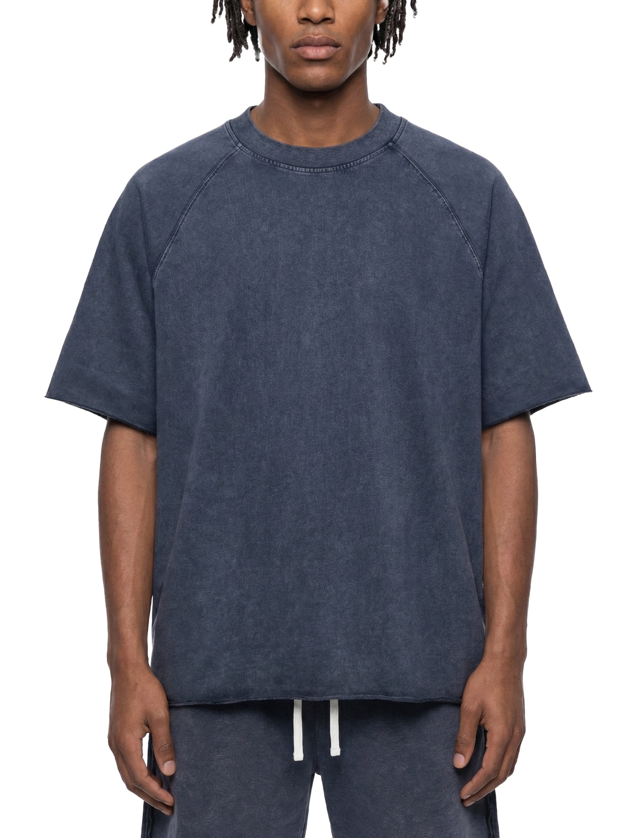 Unisex Emotionally Reckless Heart Tail Combo Mineral Wash Raw Edge T-Shirt