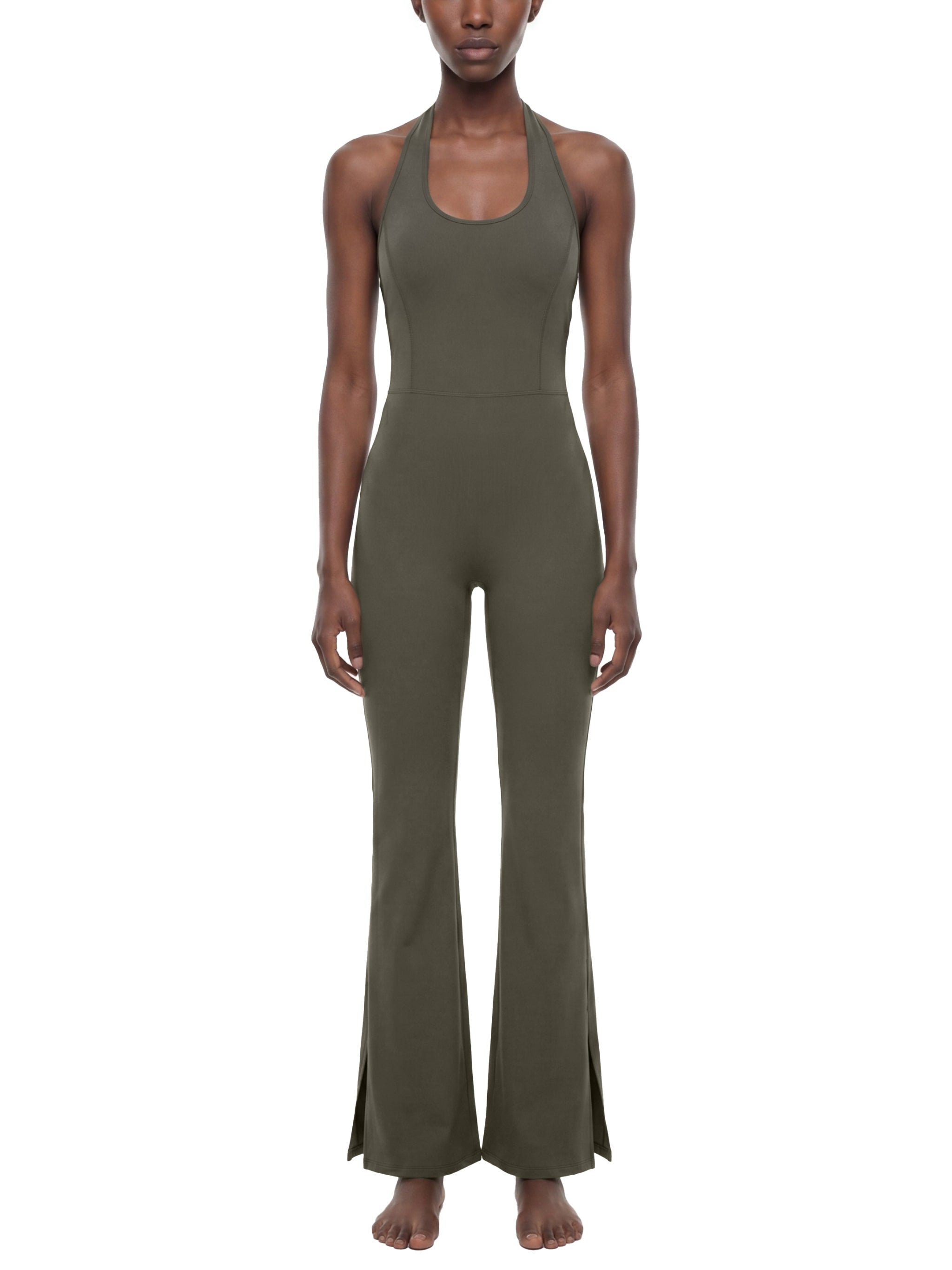 Women’s Risk It All Halter Flared Jumpsuit